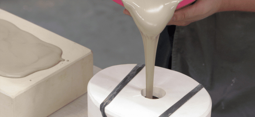 Mallen maken in gips: gieten in gietmal