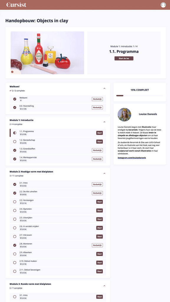 Screenshot van de webpagina OIC