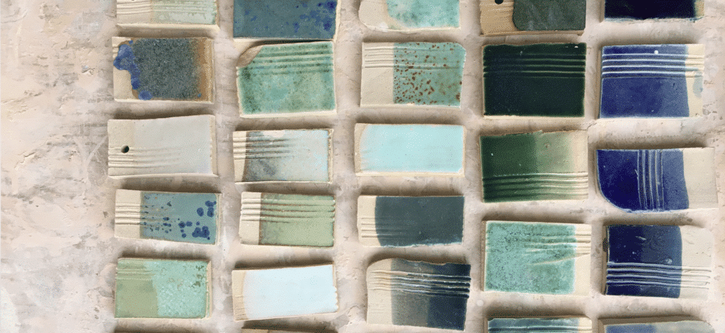 Glazuur maken: testplaatjes