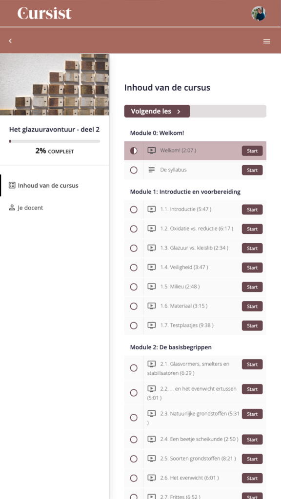 Glazuur maken: screenshot van de webpagina van GLAZ2 hoe werkt het 1