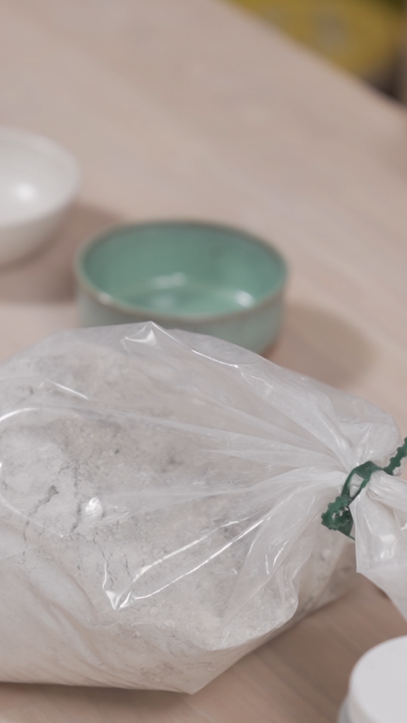Glazuur maken: zakje poeder voor het materialenpakket