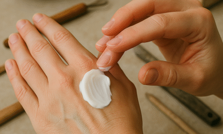 handcrème voor keramisten